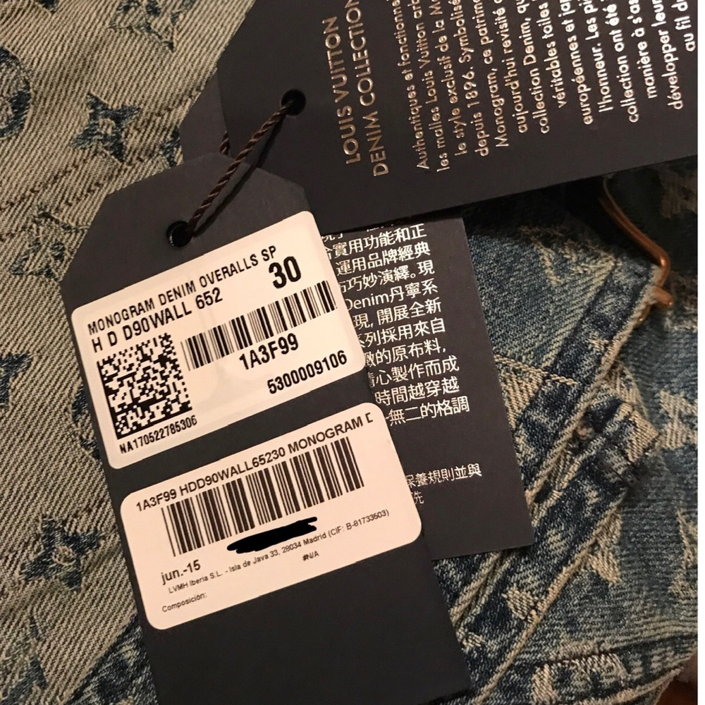 2017 Supreme Louis Vuitton men’s jacquard denim - Picture 6 of 8